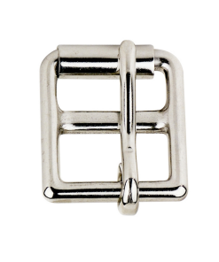 Fibbia da sottopancia 27mm in acciaio inox con rullo