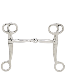 Imboccatura western snodata 13mm chiamate 160mm in ferro nichelato - 125mm