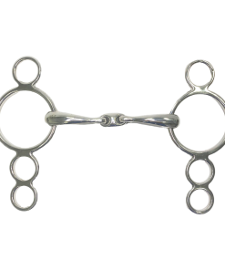 Filetto curvo pieno con oliva centrale da 18 mm