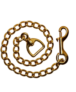 Catena per lunghina da 60cm in ottone lucido