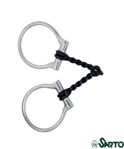 Filetto sweet iron anelli inox in filo ritorto 10mm anelli 70mm - 125mm