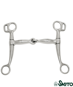 Imboccatura western da 12mm chiamata curva 160mminox piena - 125mm