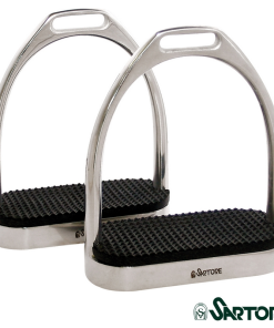 Staffa bambino con base 100 mm con pedane antiscivolo in acciaio inox