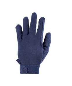 GUANTI COTONE PUNTINATI - Navy