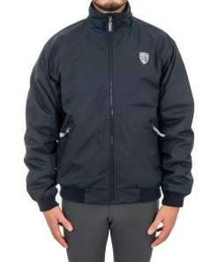 BOMBER IN TESSUTO TECNICO - Navy