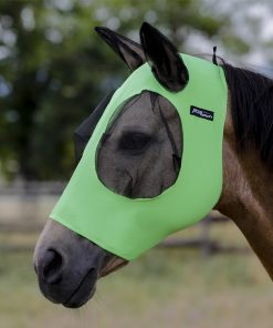 Maschera antimosche in lycra con retina copriorecchie Pro-Tech - lime