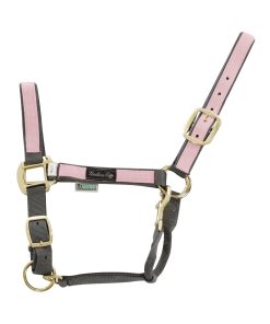 CAVEZZA IN NYLON CON RIPORTO COLORATO - Grigio/Rosa