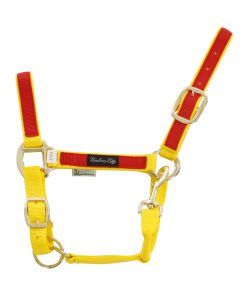 CAVEZZA IN NYLON CON RIPORTO COLORATO - Giallo/Rosso