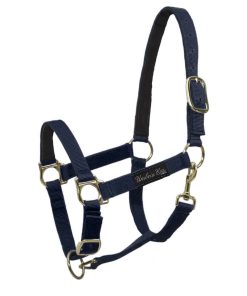 CAVEZZA IN NYLON CON RINFORZO IN PELLE - Navy