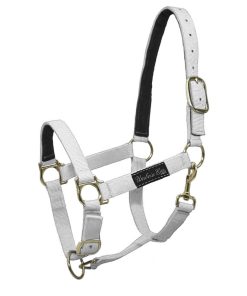 CAVEZZA IN NYLON CON RINFORZO IN PELLE - Bianco