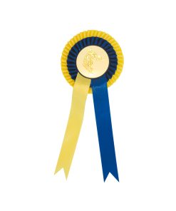 COCCARDA BICOLORE - Blu royal/Giallo