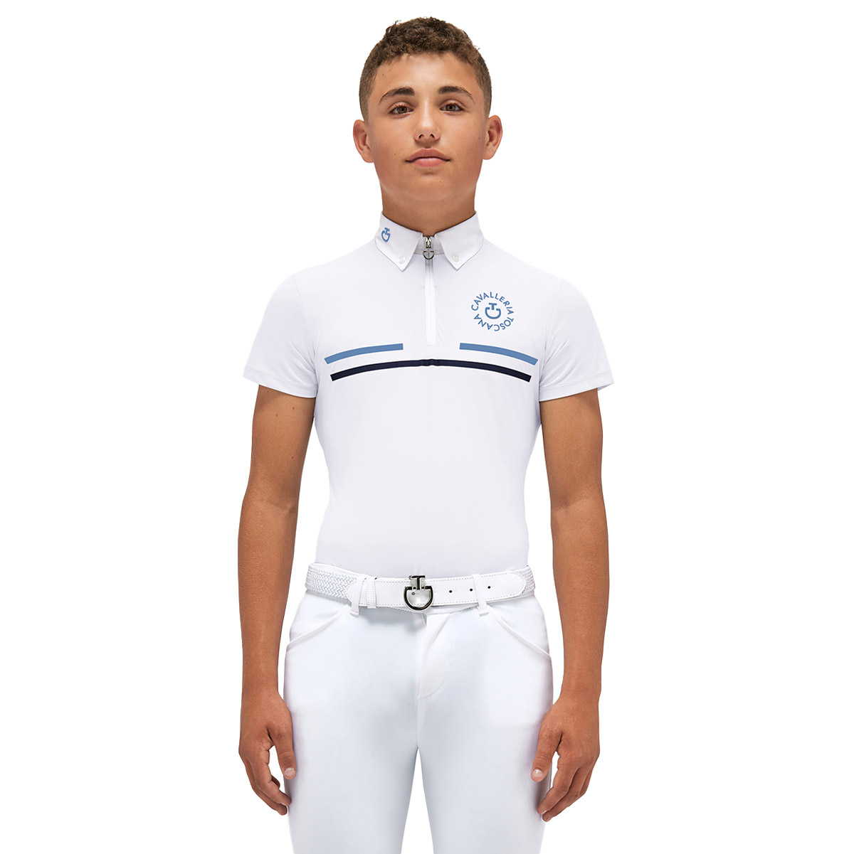 Polo da concorso CT Orbit Print  - bianco