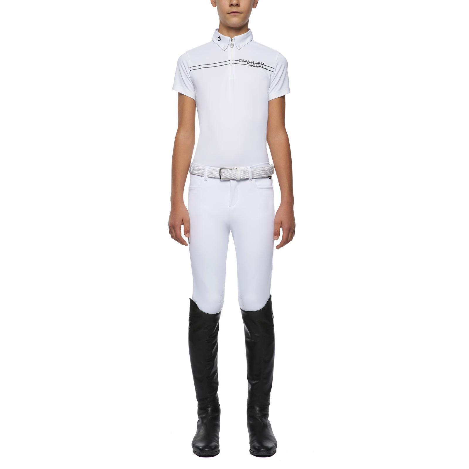Polo da concorso CT Piquet Stretch   - bianco