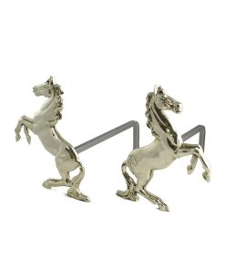 COPPIA ALARI CAMINO - OTTONE