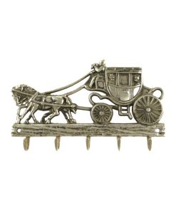 PORTACHIAVI DA MURO CARROZZA - OTTONE