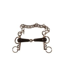 PELHAM INOX ASTE CORTE RICOPERTO GOMMA