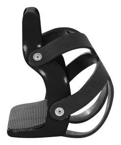 STAFFE IN ALLUMINIO COLORATO CON PARASTAFFA - Nero