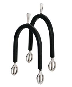 Speroni donna gambo a cuneo 20 mm inox ricoperti in gomma