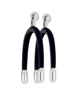 Speroni donna 25 mm inox ricoperti in gomma con rotella liscia