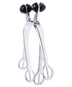 Speroni rotella plastica nera in acciaio inox 30 mm
