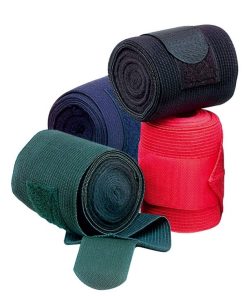 Set 4 fasce in pile con elastico e chiusura in velcro