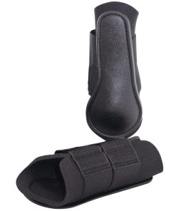 Stinchiere con calotta in PVC morbido in neoprene foderato - Nero