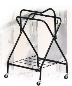 Portasella portatile 4 ruote in metallo pieghevole