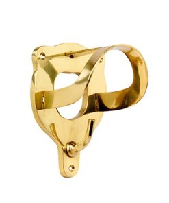 Portabriglia in ottone lucido di buona qualità con viti lucidato a mano