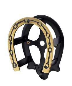 Portabriglia ferro di cavallo in ottone base verniciata