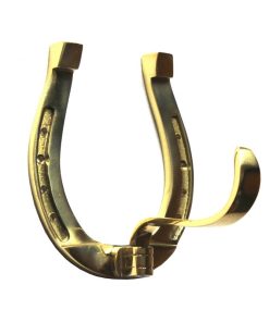 Ferro di cavallo ottone lucido con gancio girevole