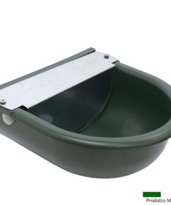 Abbeveratoio livello costante plastica verde e inox - Made in Italy