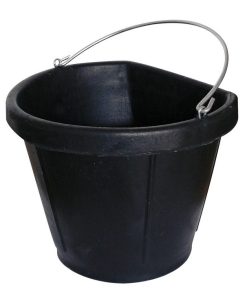 Secchio in gomma morbida nera spesso e resistente da 20 Litri