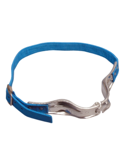 Collare per ticchio alluminio colore blu in nylon