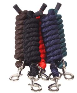 Lunghina tonda sintetica 19 mm con moschettone nichelato
