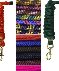 Lunghina tonda pesante sintetica con moschettone ottonato