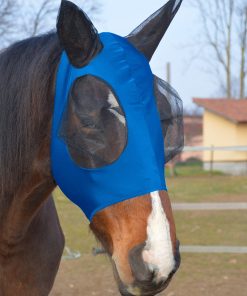 Maschera antimosche in lycra con copriocchi e orecchie in rete