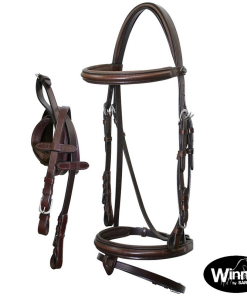 Briglia Gold in cuoio italiano