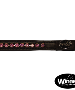 Frontalino con strass - Fucsia