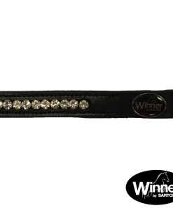 Frontalino con strass - Bianco